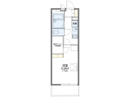 レオパレス見付山(1K/3階)の間取り写真