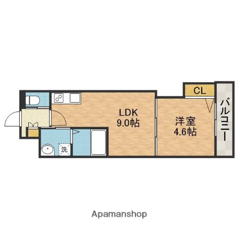 ラウレアコート総持寺2(1LDK/3階)の間取り写真