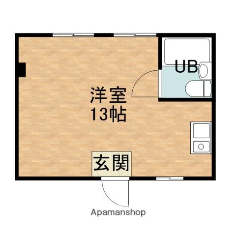 ブードワールマンション(ワンルーム/4階)の間取り写真