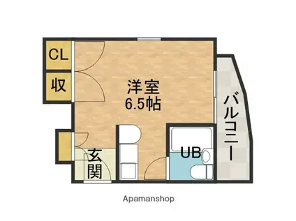 ビスタ蔵垣内(ワンルーム/3階)の間取り写真
