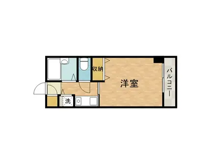 グリーンアベニュー山岡(1K/2階)の間取り写真