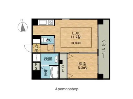 BONNE RECOLTE(1LDK/3階)の間取り写真