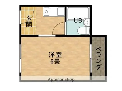 ビスタ千里丘Ⅲ(1K/4階)の間取り写真