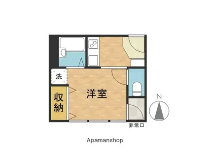 アーバンプラザ(ワンルーム/3階)の間取り写真