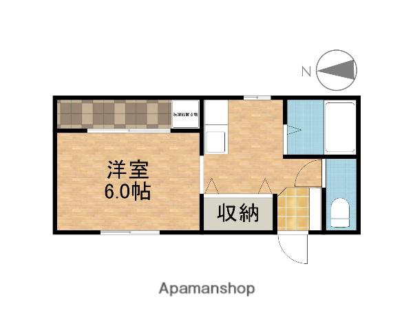 フレンズハイム(1K/2階)の間取り写真