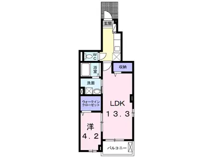 ザネクストステージパート3(1LDK/1階)の間取り写真