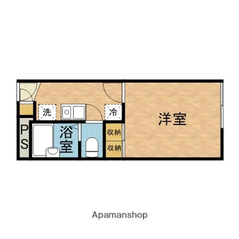 竹橋町アパート(1K/2階)の間取り写真
