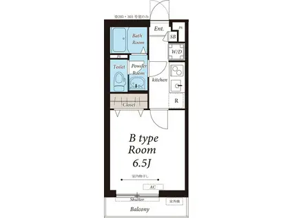 リブリ・千里丘(1K/3階)の間取り写真