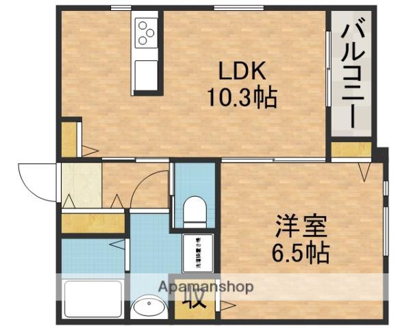 アルバ フェリーチェ(1LDK/3階)の間取り写真
