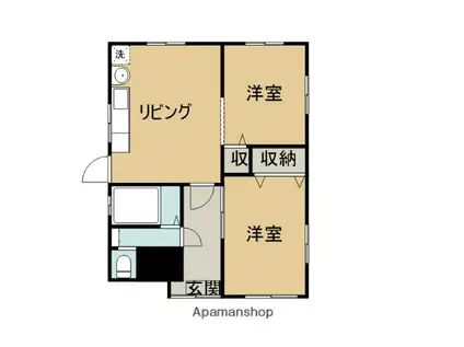 東海道本線 JR総持寺駅 徒歩12分 1階建 築60年(1LDK)の間取り写真