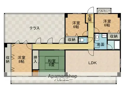 ラフォーレ(4LDK/5階)の間取り写真