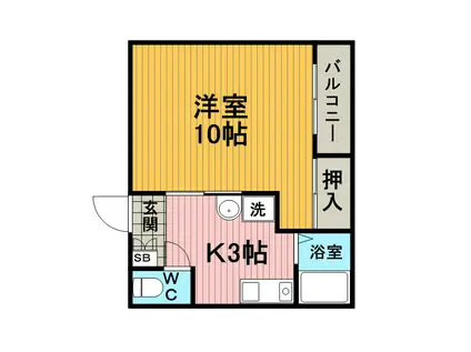 アゼリア01(1K/5階)の間取り写真