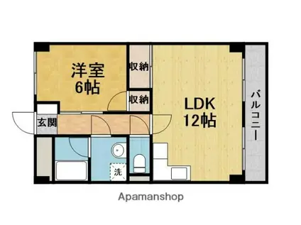 アビタ桜(1LDK/3階)の間取り写真
