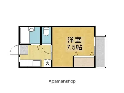 ラ・ルーチェ(1K/3階)の間取り写真