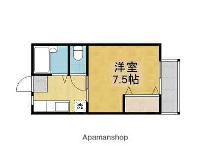 ラ・ルーチェ(1K/2階)の間取り写真