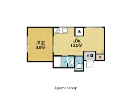 加藤マンション(1LDK/2階)の間取り写真