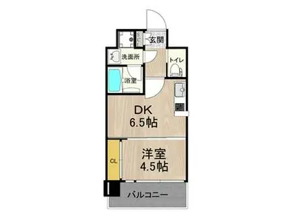 プレジオ江坂II(1DK/9階)の間取り写真