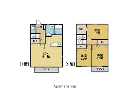 大阪モノレール本線 少路駅(大阪モノレール) 徒歩16分 2階建 築14年(3LDK)の間取り写真