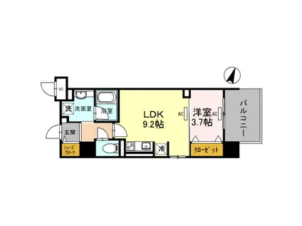 STOLZKISHIBE(1LDK/2階)の間取り写真
