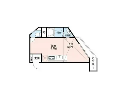 吉永ビル鼓ヶ滝駅前(ワンルーム/3階)の間取り写真