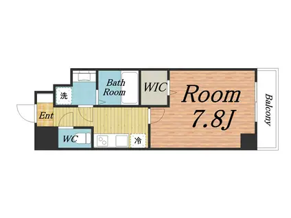 ECORO TOYONAKA(1K/6階)の間取り写真