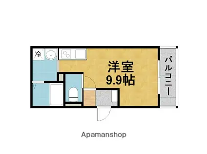 リブレメゾン本町Ⅰ(ワンルーム/3階)の間取り写真