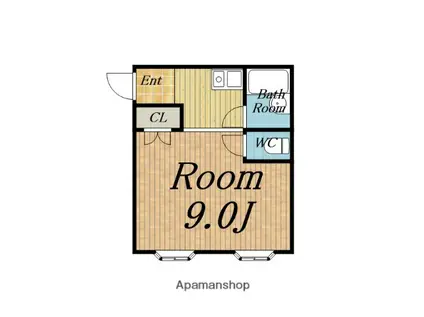 リバーオータム(ワンルーム/3階)の間取り写真