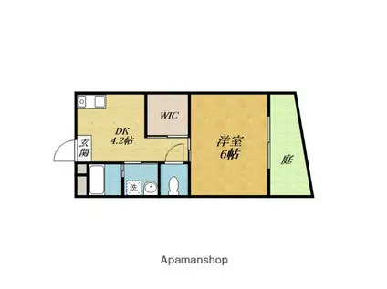 ハイム樹由(1DK/1階)の間取り写真