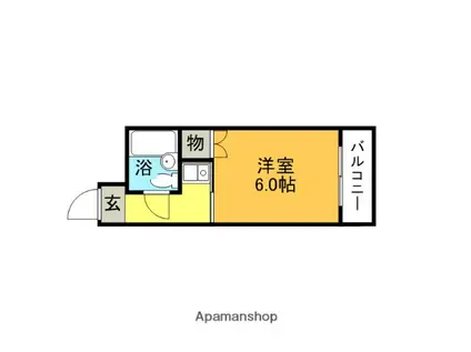 グランドコート新大阪 旧シェイーネ西宮原(1K/4階)の間取り写真