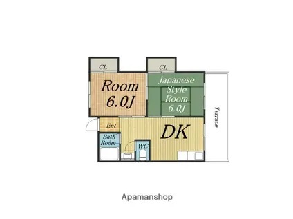 庄内西町5−11−23(2DK)の間取り写真