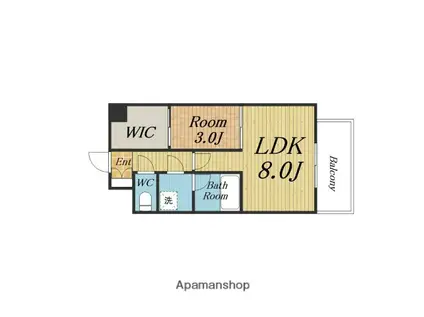 スプランディッドⅡ(1LDK/10階)の間取り写真