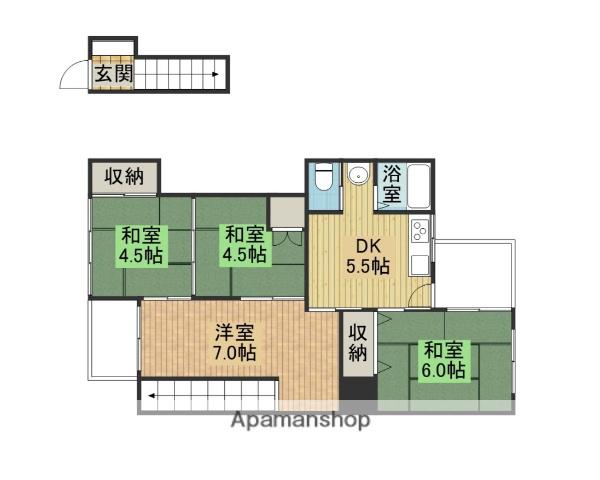 城山町3−2−26(3DK)の間取り写真