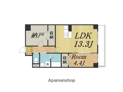 GROOVE豊中レジデンス(1SLDK/7階)の間取り写真