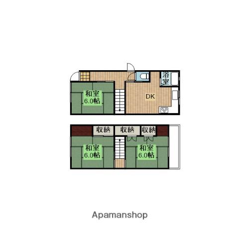 庄内栄町4−9−10(3DK)の間取り写真