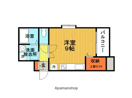 ソレイユ曽根東町(ワンルーム/2階)の間取り写真