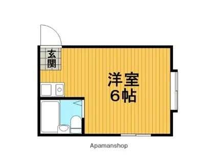 サンシャイン豊中Ⅰ(ワンルーム/2階)の間取り写真