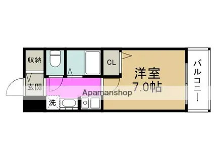 エスリード福島駅前(1K/5階)の間取り写真