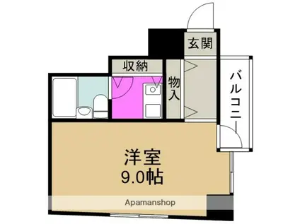 ロイヤルプラザ福島(1K/3階)の間取り写真