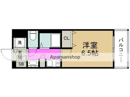 プレサンス梅田インテルノ(1K/4階)の間取り写真