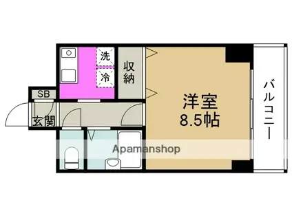 アーバネックス野田(1K/5階)の間取り写真