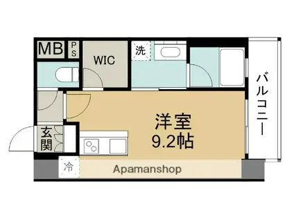 ヴィーナスコート福島(ワンルーム/3階)の間取り写真