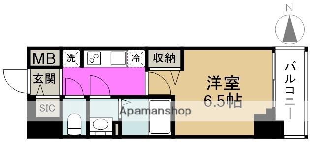 プレサンス 梅田北 ディア(1K/2階)の間取り写真