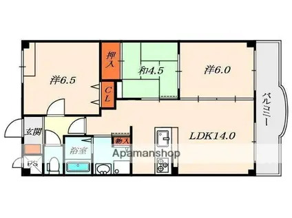 RESONO(3LDK/2階)の間取り写真