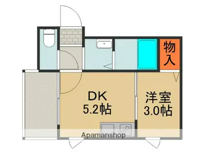 WILL・DO大日(1LDK/5階)の間取り写真