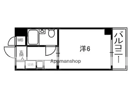 MPLAZA津田駅前壱番館(1K/5階)の間取り写真