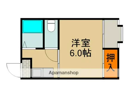 SHIMIZU21(1K/4階)の間取り写真