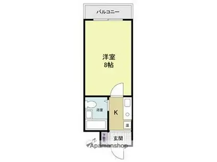 ラ・フォーレ千林(1K/3階)の間取り写真