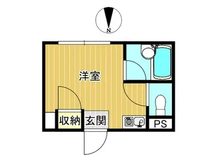 ビルシャナ豊秀(ワンルーム/3階)の間取り写真