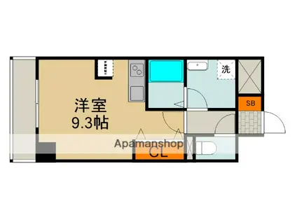 アドヴァンテージ守口(1K/2階)の間取り写真