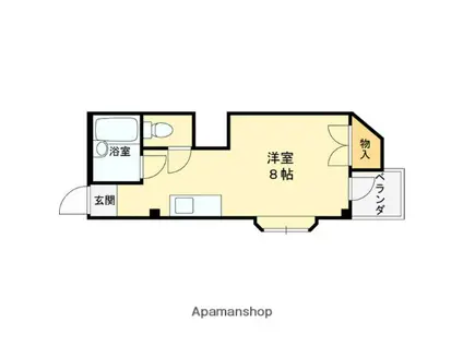 平和ガーデンおしゃれ館(ワンルーム/3階)の間取り写真